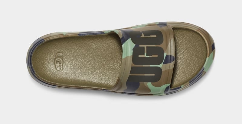 Green Ugg Wilcox Camopop Men's Slides | South Africa-7095812