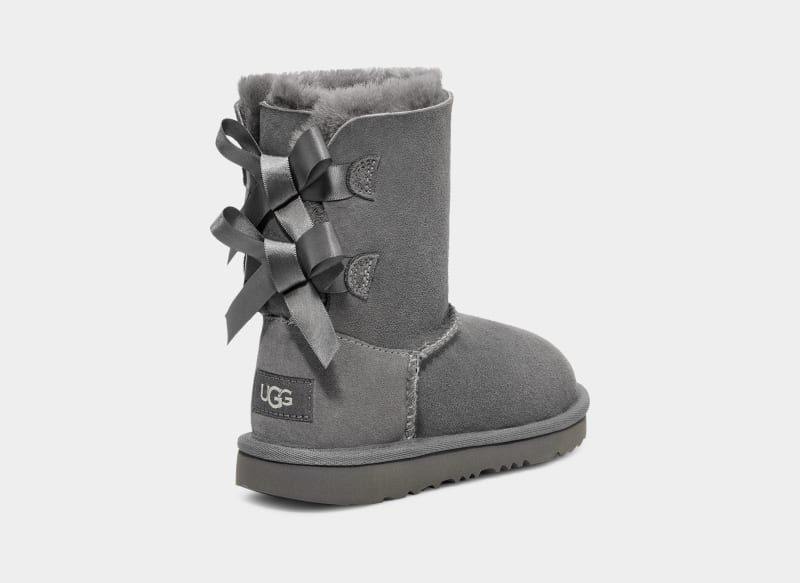 Grey Ugg Bailey Bow Ii Kids' Winter Boots | South Africa-5491603