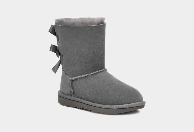 Grey Ugg Bailey Bow Ii Kids' Winter Boots | South Africa-5491603