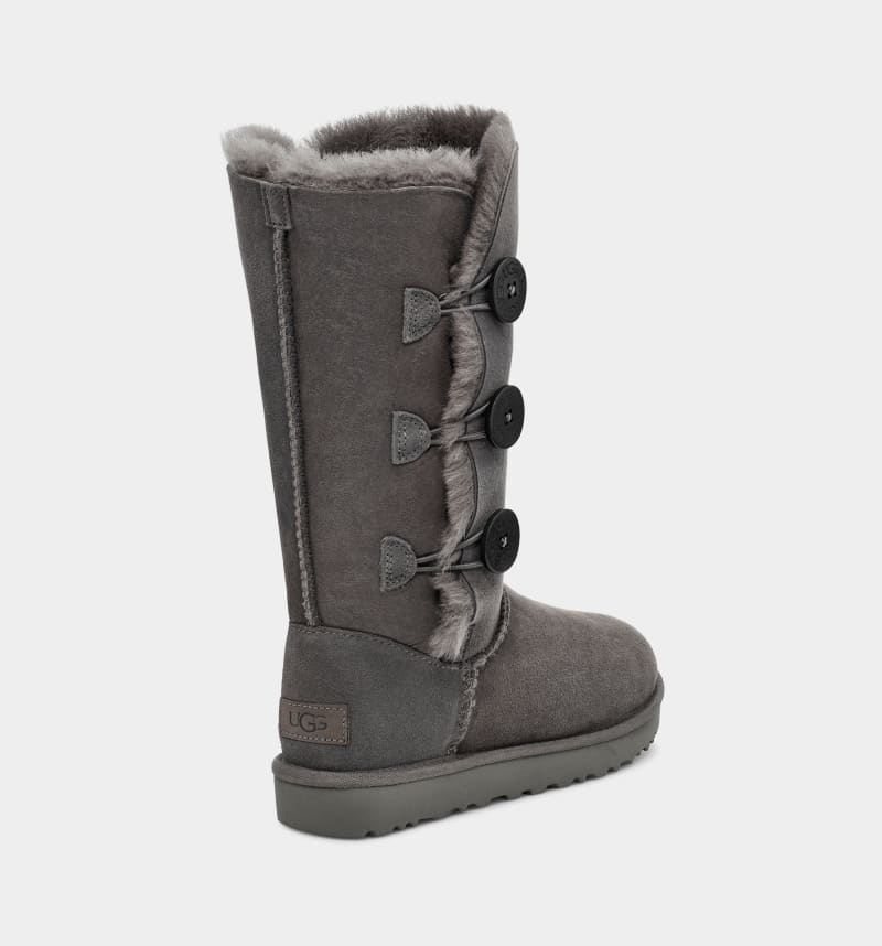 Grey Ugg Bailey Button Triplet Ii Women's Boots | South Africa-0452967