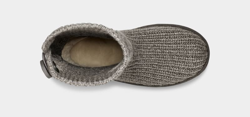 Grey Ugg Classic Cardi Cabled Knit Women's Boots | South Africa-4293651