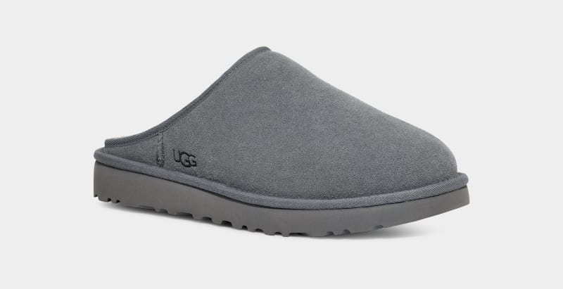 Grey Ugg Classic Slip-On Men's Slippers | South Africa-7203519