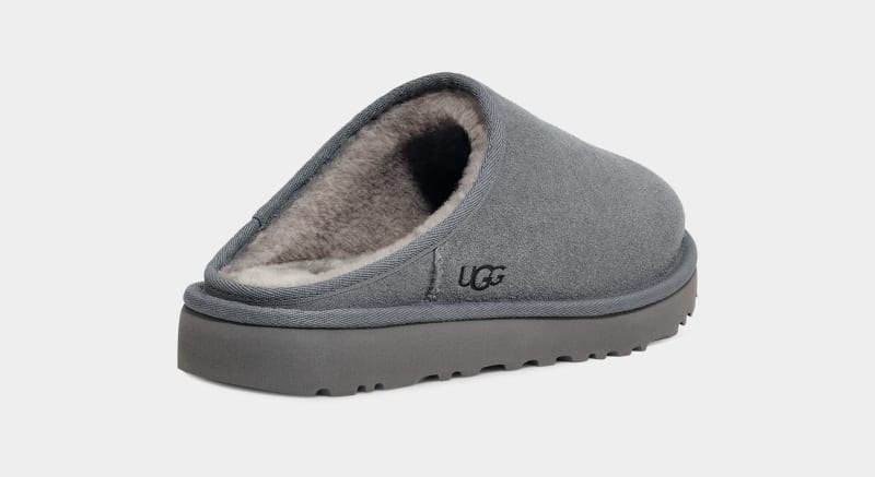 Grey Ugg Classic Slip-On Men's Slippers | South Africa-7203519