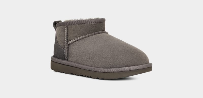 Grey Ugg Classic Ultra Mini Kids' Boots | South Africa-7025314