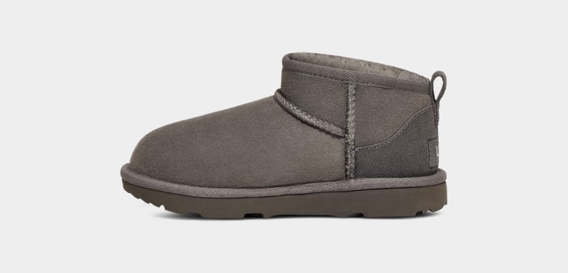 Grey Ugg Classic Ultra Mini Kids' Boots | South Africa-7025314