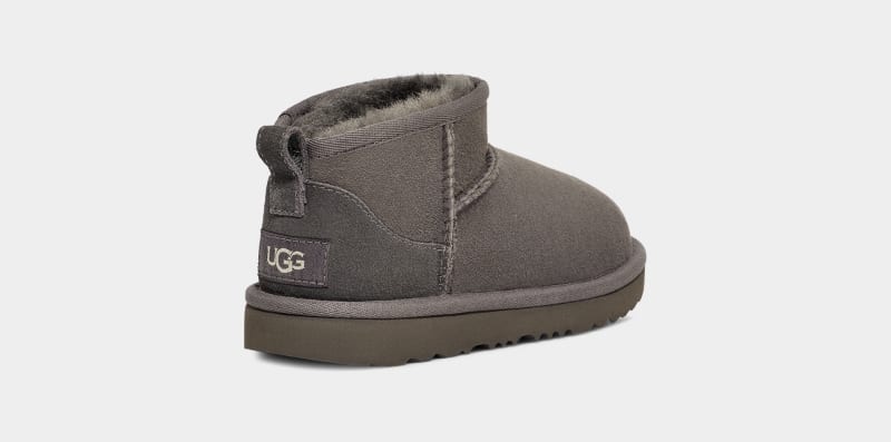 Grey Ugg Classic Ultra Mini Kids' Boots | South Africa-7025314