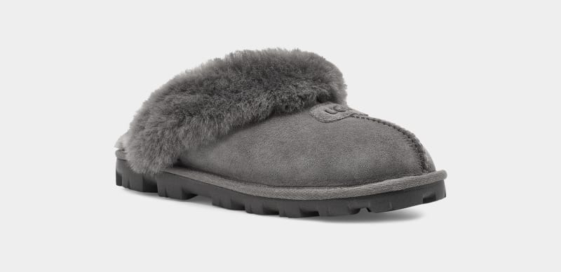 Grey Ugg Coquette Women's Slippers | South Africa-2046981