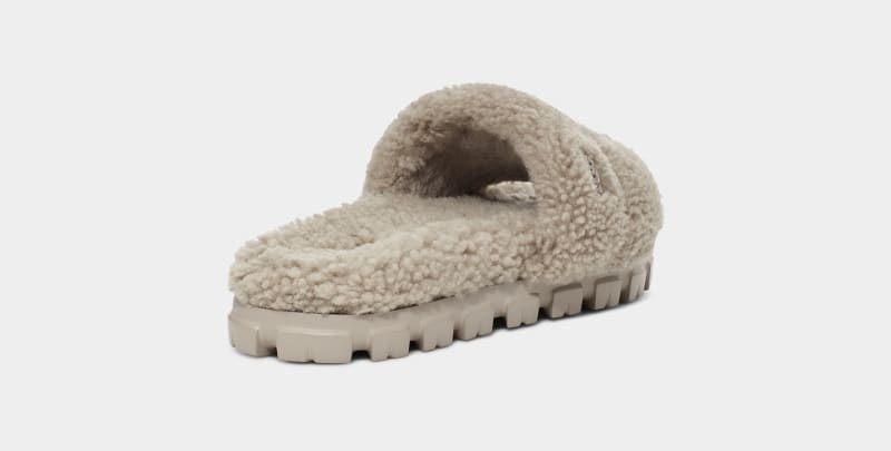 Grey Ugg Cozetta Curly Women's Slippers | South Africa-9748513