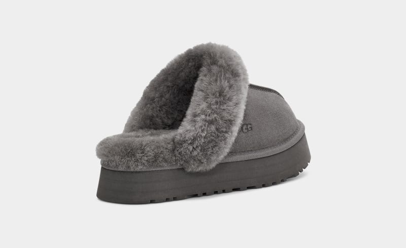 Grey Ugg Disquette Women's Slippers | South Africa-1046953