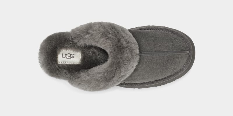 Grey Ugg Disquette Women's Slippers | South Africa-1046953