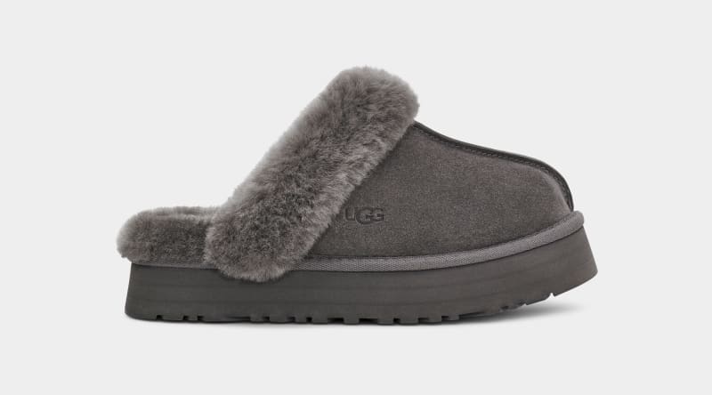 Grey Ugg Disquette Women\'s Slippers | South Africa-1046953