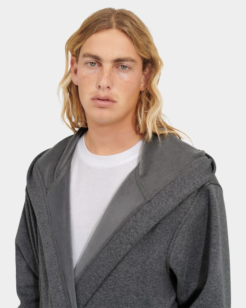 Grey Ugg Leeland Men's Robe | South Africa-2059317