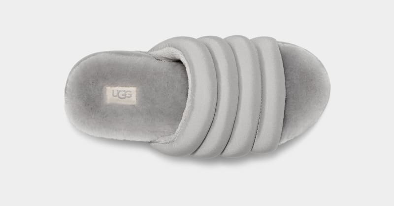 Grey Ugg Maxi Women's Slides | South Africa-9761425