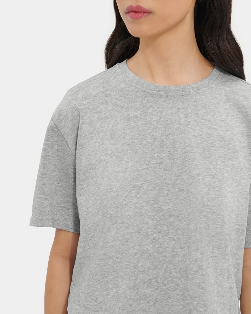 Grey Ugg Tana Cropped Women's Tee | South Africa-3984217