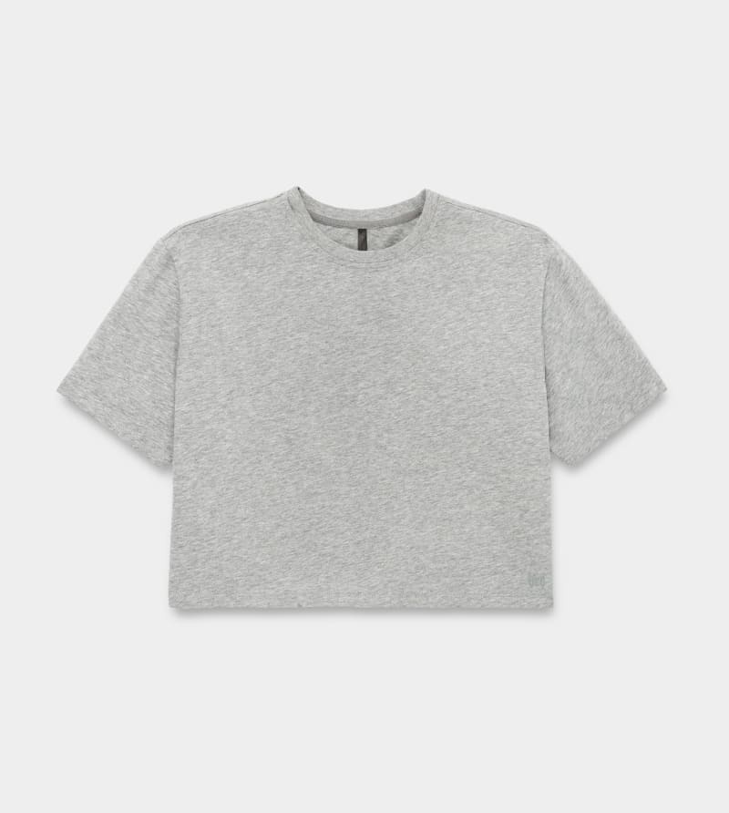 Grey Ugg Tana Cropped Women's Tee | South Africa-3984217