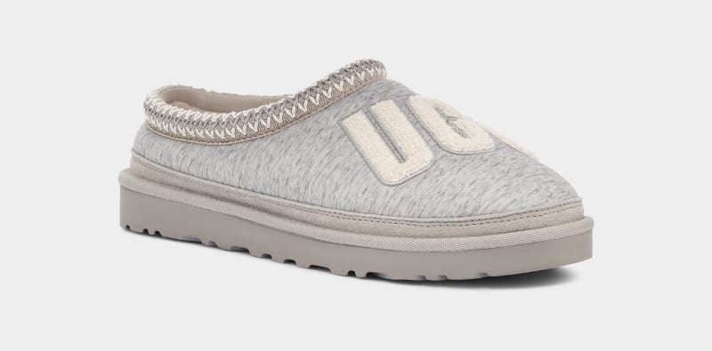 Grey Ugg Tasman Fur Jersey Cozy Men's Clogs | South Africa-3026917