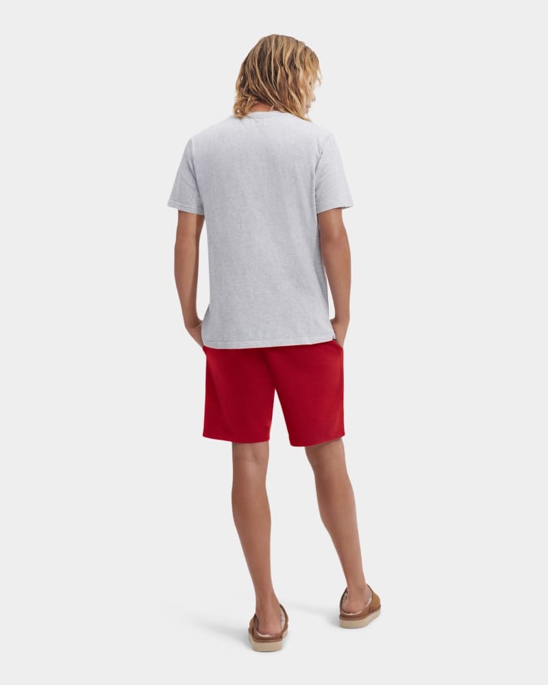 Grey / Red Ugg Darian Set Men's Sleepwear | South Africa-7246183