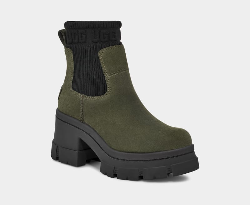 Khaki Ugg Brooklyn Women's Chelsea Boots | South Africa-6428570