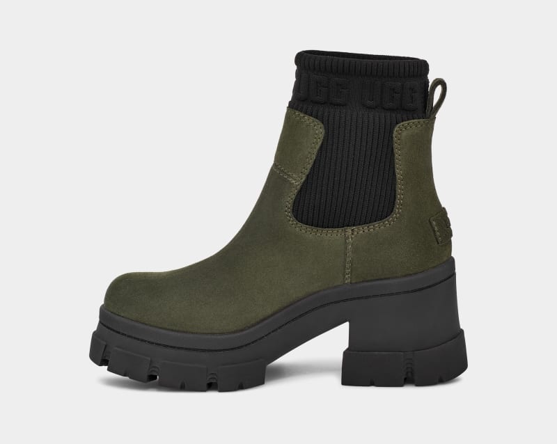 Khaki Ugg Brooklyn Women's Chelsea Boots | South Africa-6428570