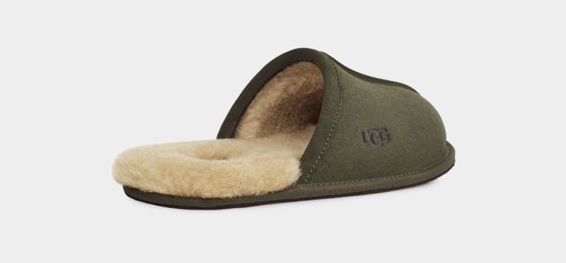 Khaki Ugg Scuff Men's Slippers | South Africa-6029347