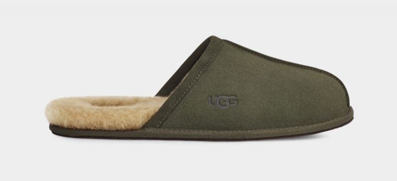 Khaki Ugg Scuff Men\'s Slippers | South Africa-6029347