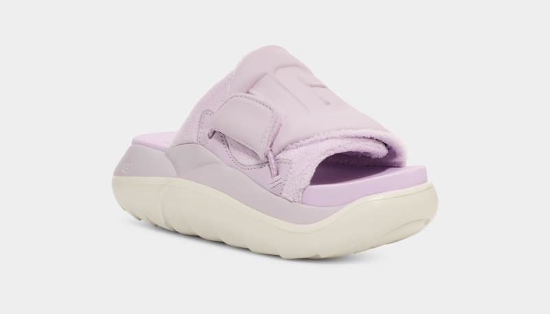 Lavender Ugg La Cloud Women's Slides | South Africa-6310589