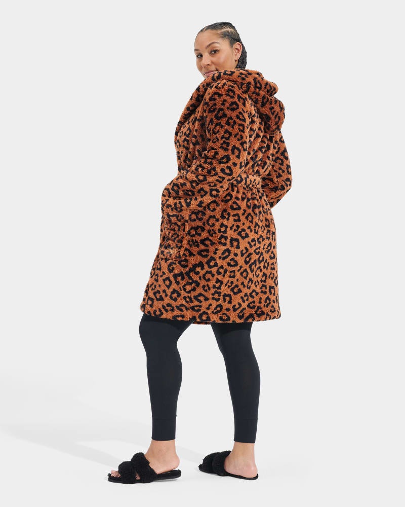 Leopard Ugg Aarti Print Women's Sleepwear | South Africa-4178650