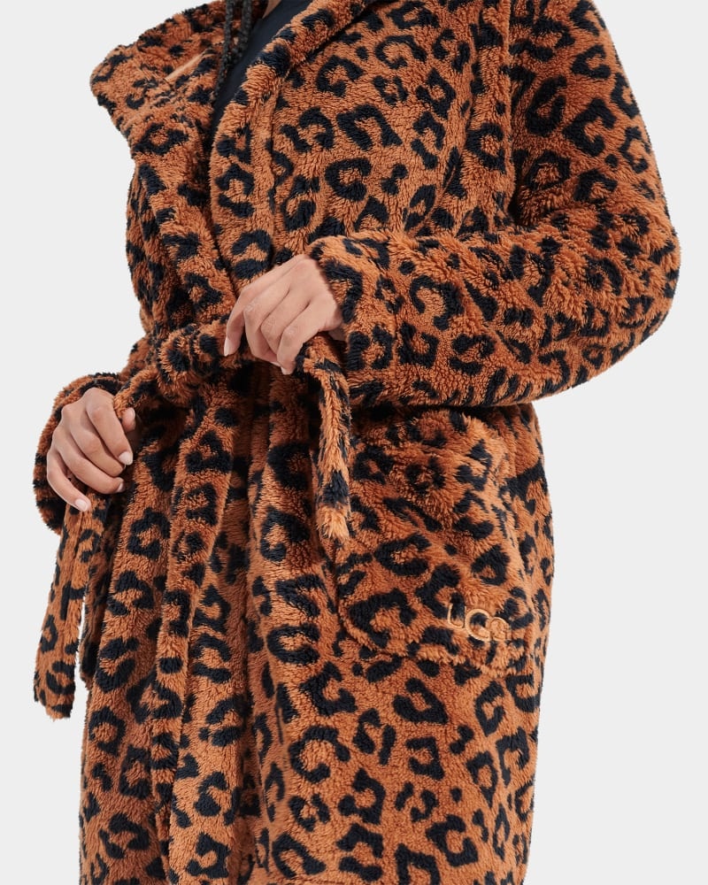 Leopard Ugg Aarti Print Women's Sleepwear | South Africa-4178650