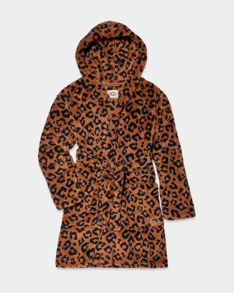 Leopard Ugg Aarti Print Women's Sleepwear | South Africa-4178650