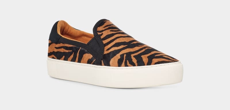 Leopard Ugg Cahlvan Tiger Print Women's Sneakers | South Africa-4753869