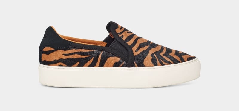 Leopard Ugg Cahlvan Tiger Print Women\'s Sneakers | South Africa-4753869