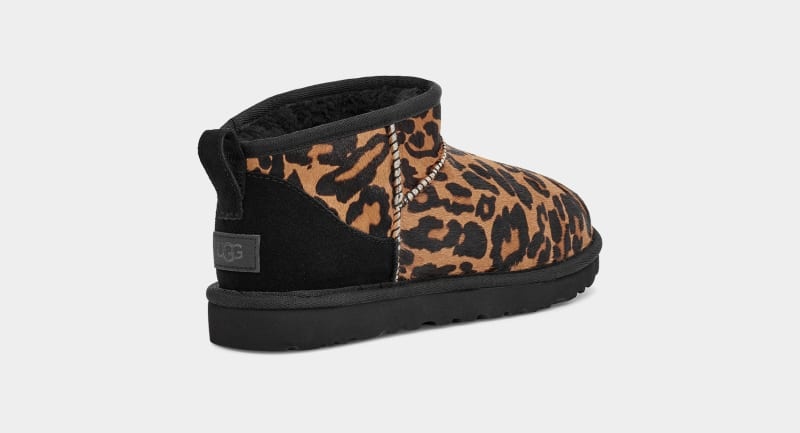 Leopard Ugg Classic Ultra Mini Panther Women's Boots | South Africa-9170325