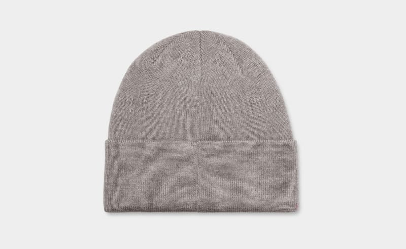 Light Grey Ugg 3d Graphic Logo Women's Beanie | South Africa-5907148