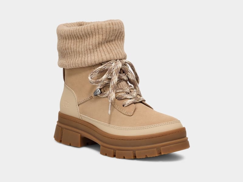 Mustard Ugg Ashton Hiker Women's Winter Boots | South Africa-4623109