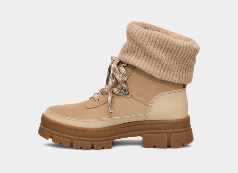 Mustard Ugg Ashton Hiker Women's Winter Boots | South Africa-4623109