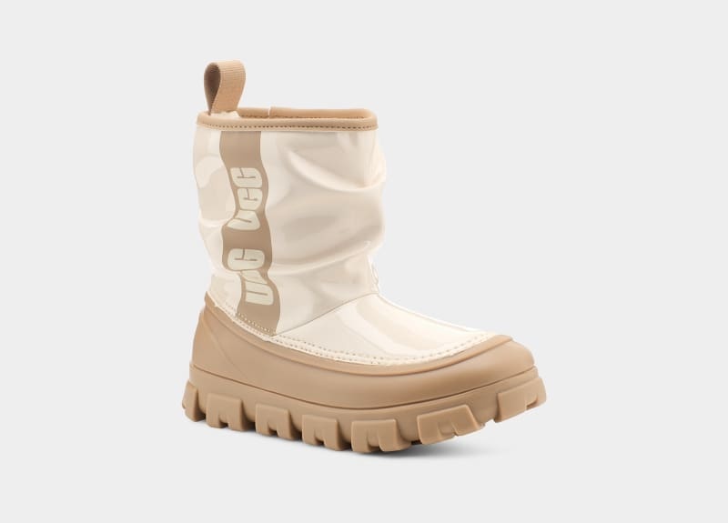 Mustard Ugg Classic Brellah Mini Kids' Boots | South Africa-2496831