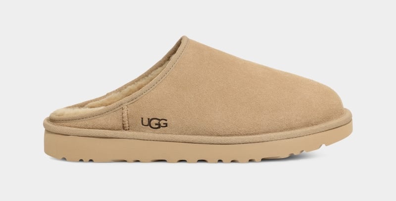 Mustard Ugg Classic Slip-On Men\'s Slippers | South Africa-2935084