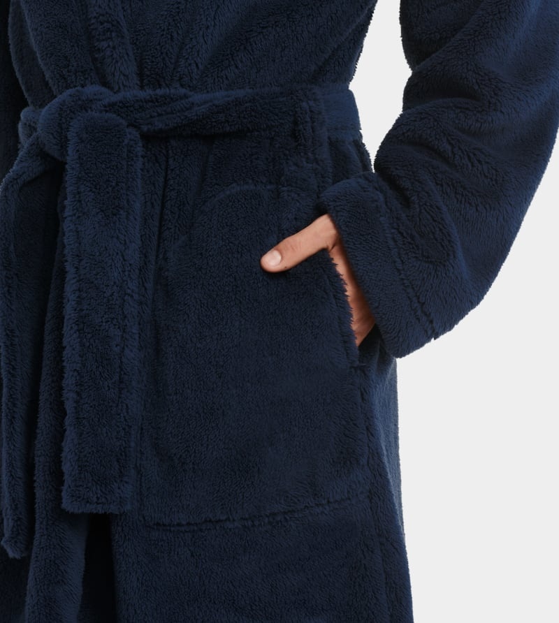 Navy Ugg Beckett Men's Robe | South Africa-8531246