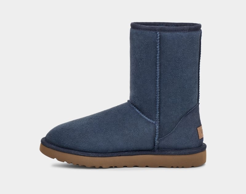 Navy Ugg Classic Short Ii Women's Boots | South Africa-1352684