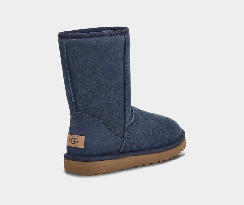 Navy Ugg Classic Short Ii Women's Boots | South Africa-1352684