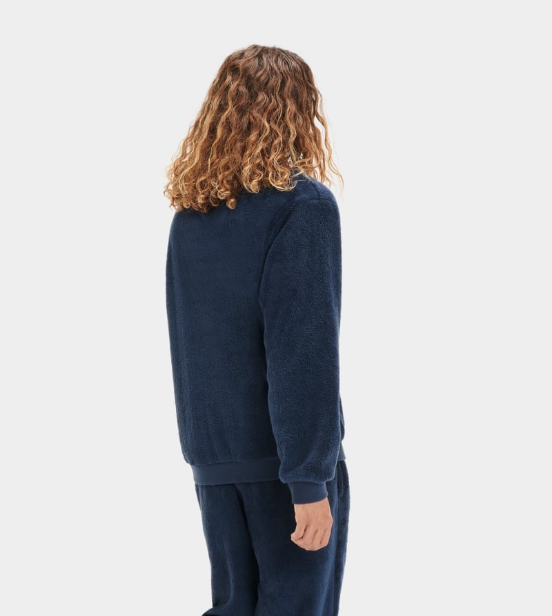 Navy Ugg Coby Men's Pullover | South Africa-8452769