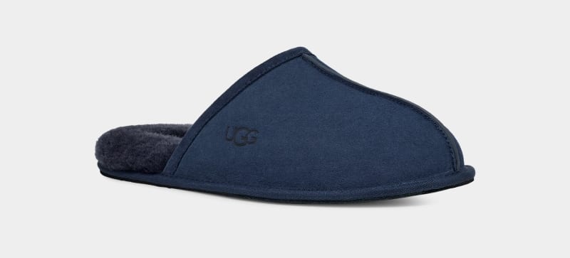 Navy Ugg Scuff Men's Slippers | South Africa-8273649