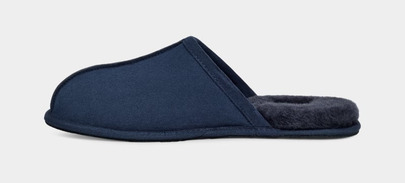 Navy Ugg Scuff Men's Slippers | South Africa-8273649