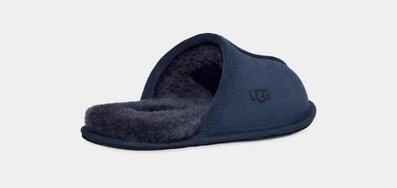 Navy Ugg Scuff Men's Slippers | South Africa-8273649