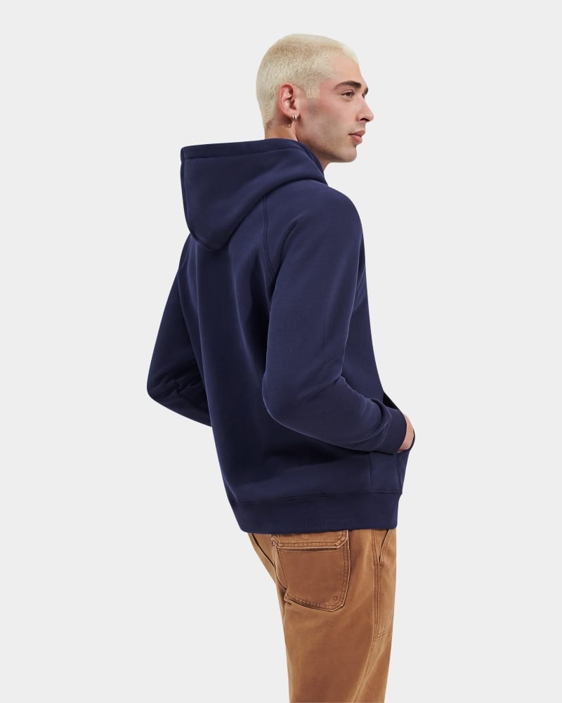 Navy Ugg Uggplate Men's Hoodie | South Africa-9376524