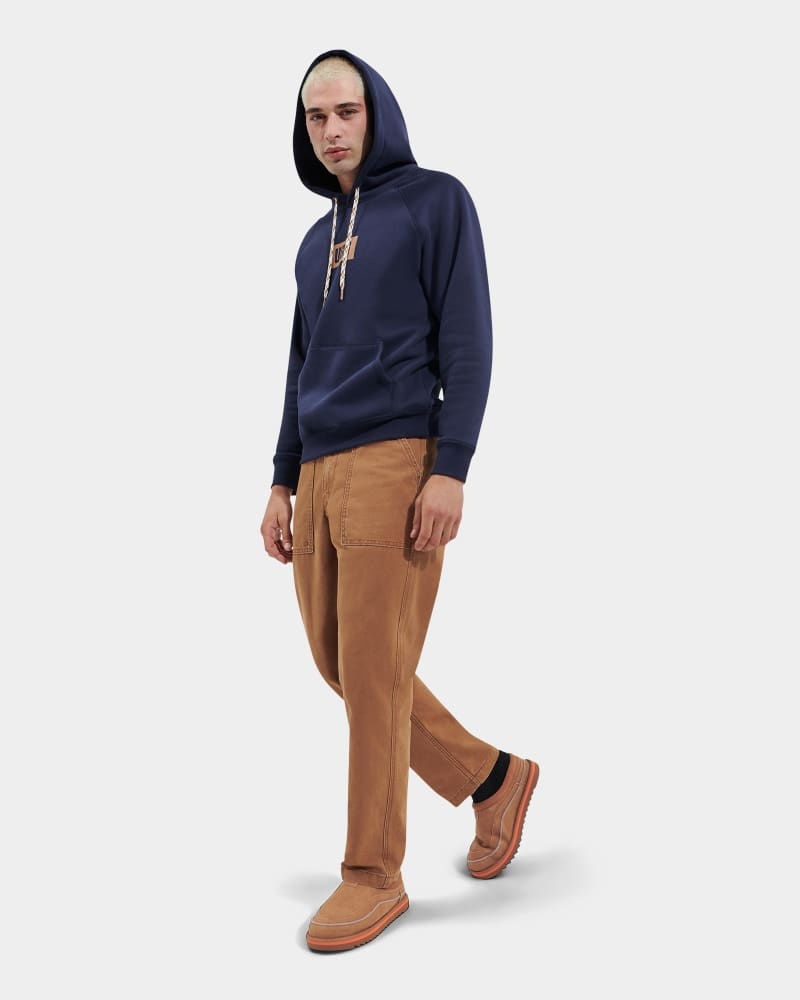 Navy Ugg Uggplate Men's Hoodie | South Africa-9376524