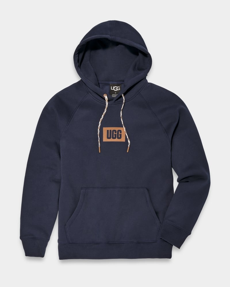 Navy Ugg Uggplate Men's Hoodie | South Africa-9376524