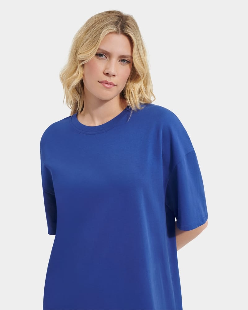 Navy Ugg Zoey T-Shirt Women's Dress | South Africa-9347082