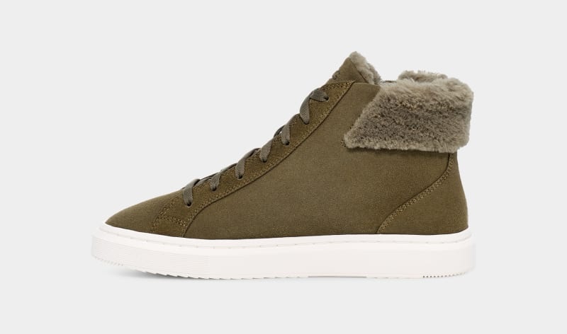 Olive Ugg Alameda Mid Zip Women's Sneakers | South Africa-9487530