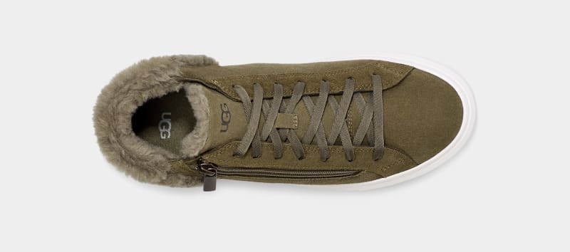 Olive Ugg Alameda Mid Zip Women's Sneakers | South Africa-9487530